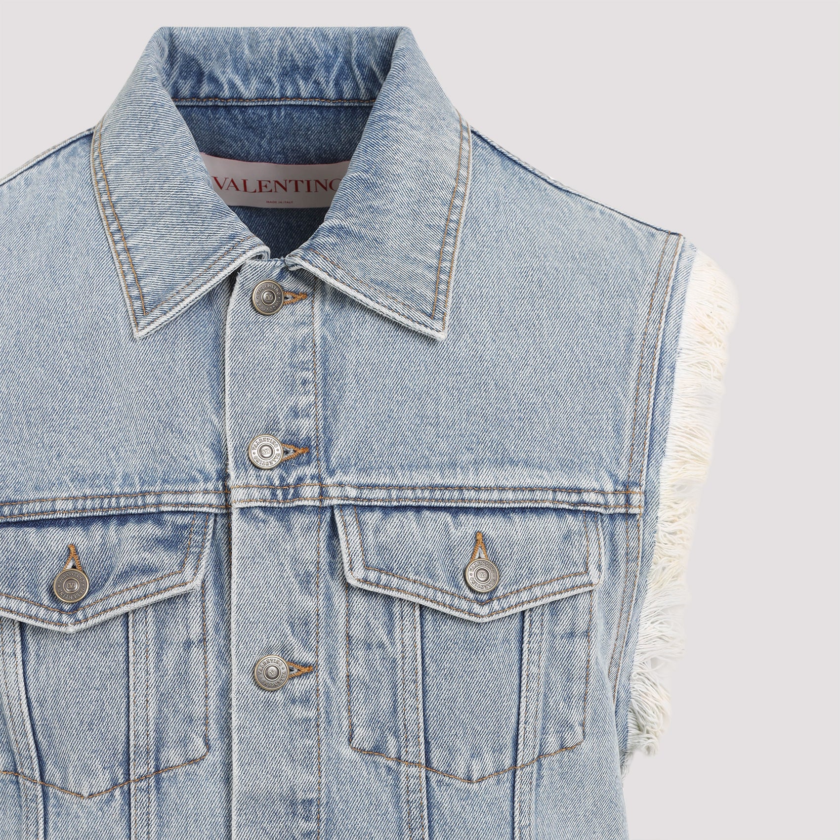 Valentino Blue Denim Vest - Image 5
