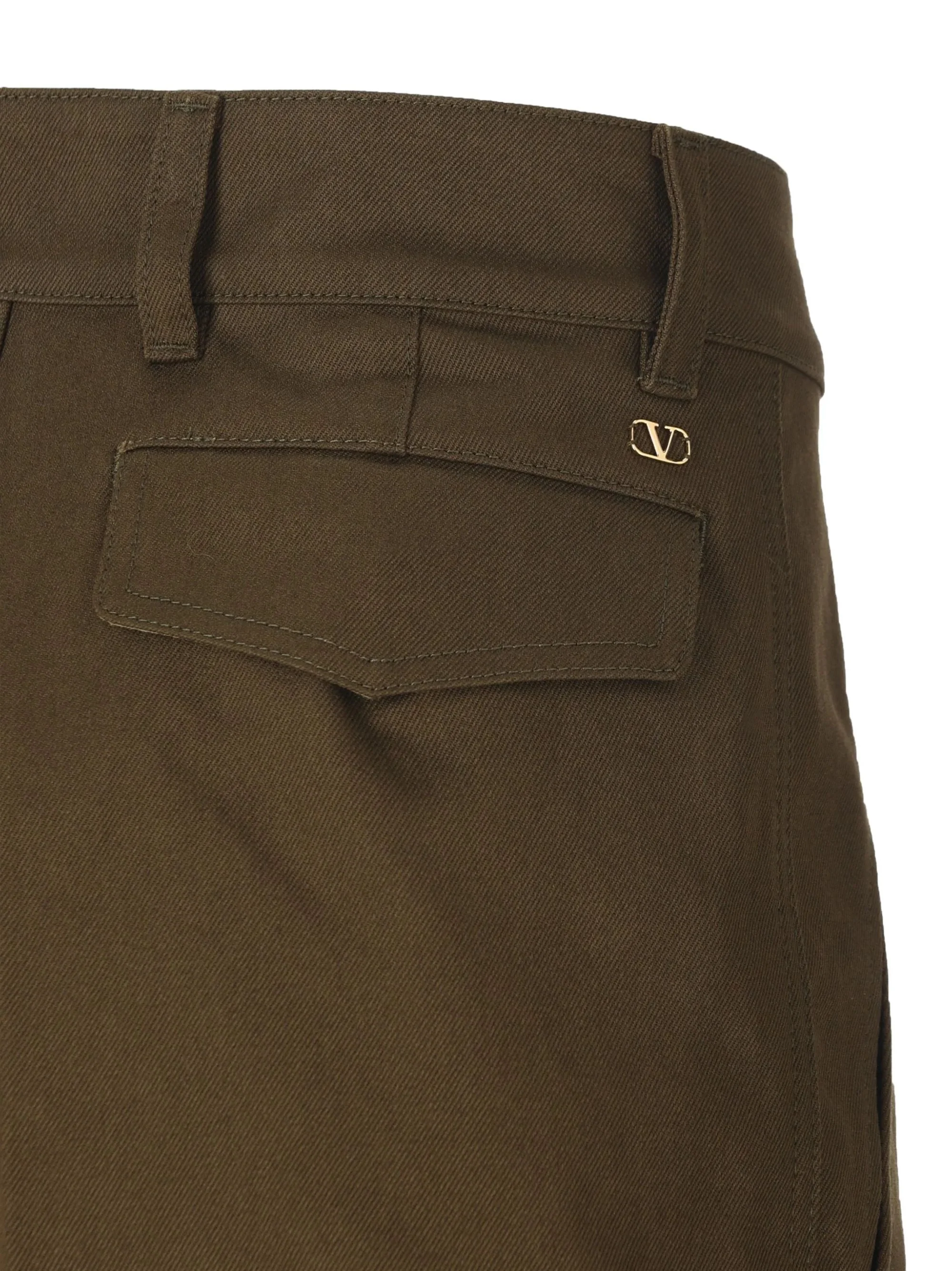 Valentino Cargo Pants in Cotton Gabardine for Man - Image 4