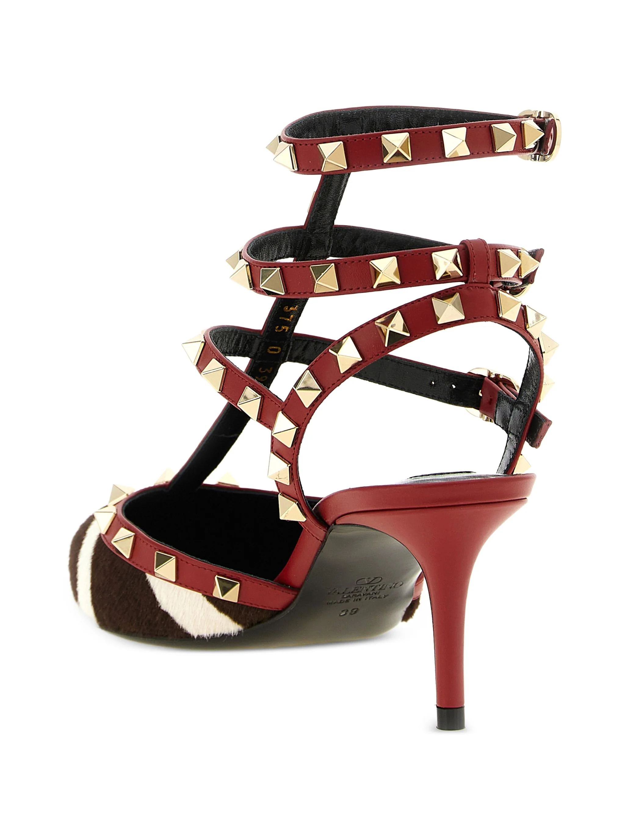 Valentino Chic Ankle Strap Pumps | Rockstud T. 65 - Image 3