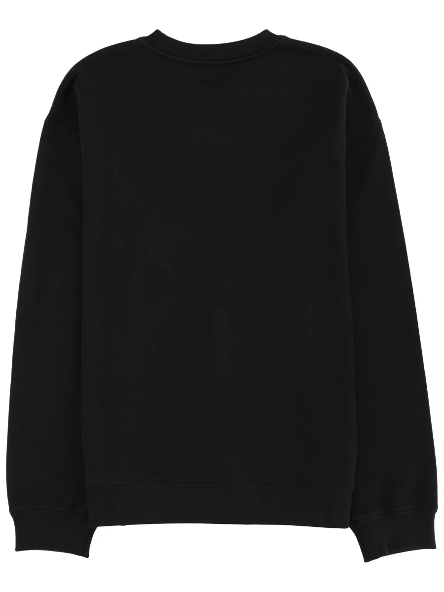 VALENTINO Cotton Crewneck Sweatshirt with Made in Valentino Print - Image 7