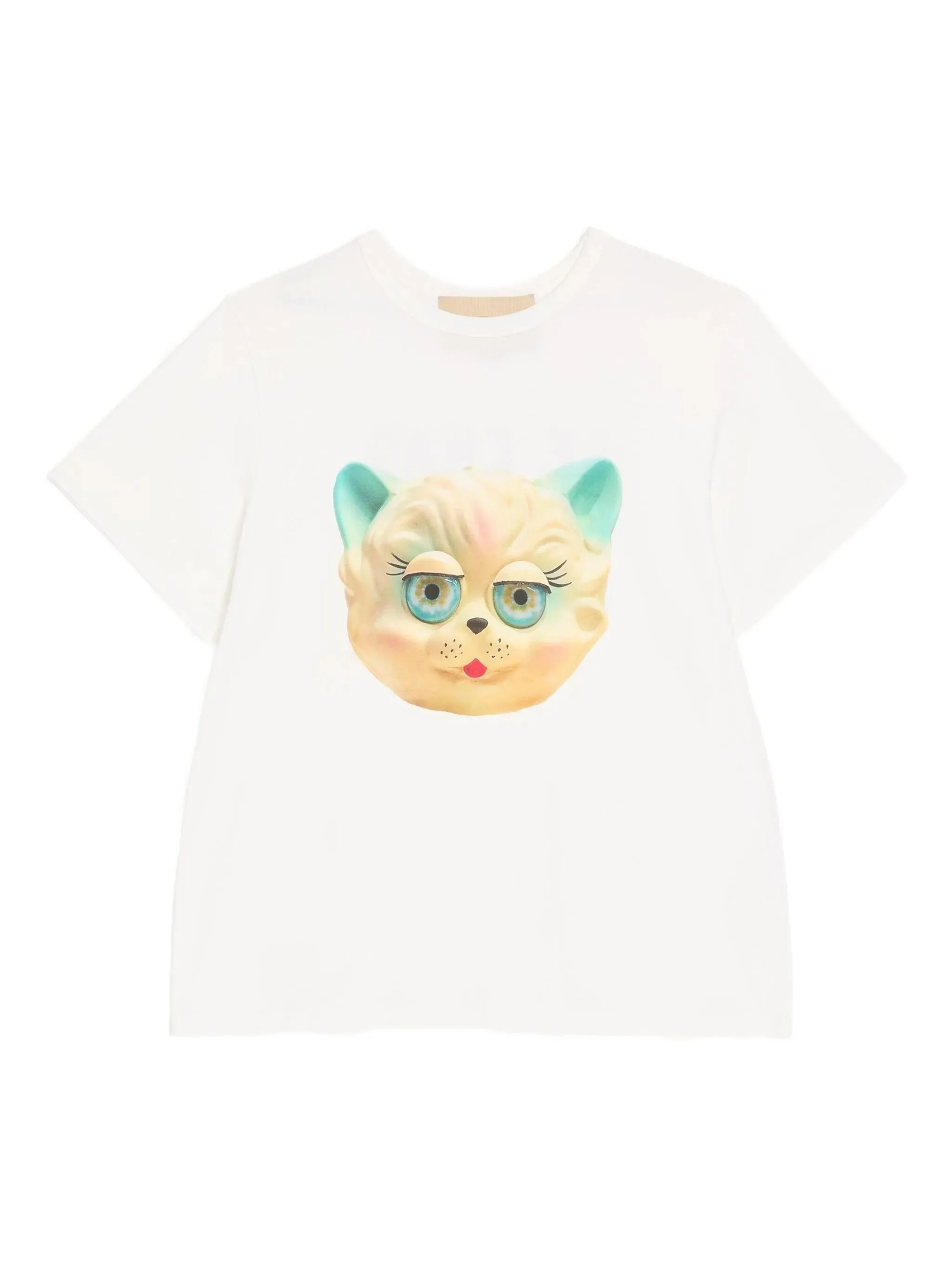 Valentino Cotton T-shirt with le Chat de la Maison Print