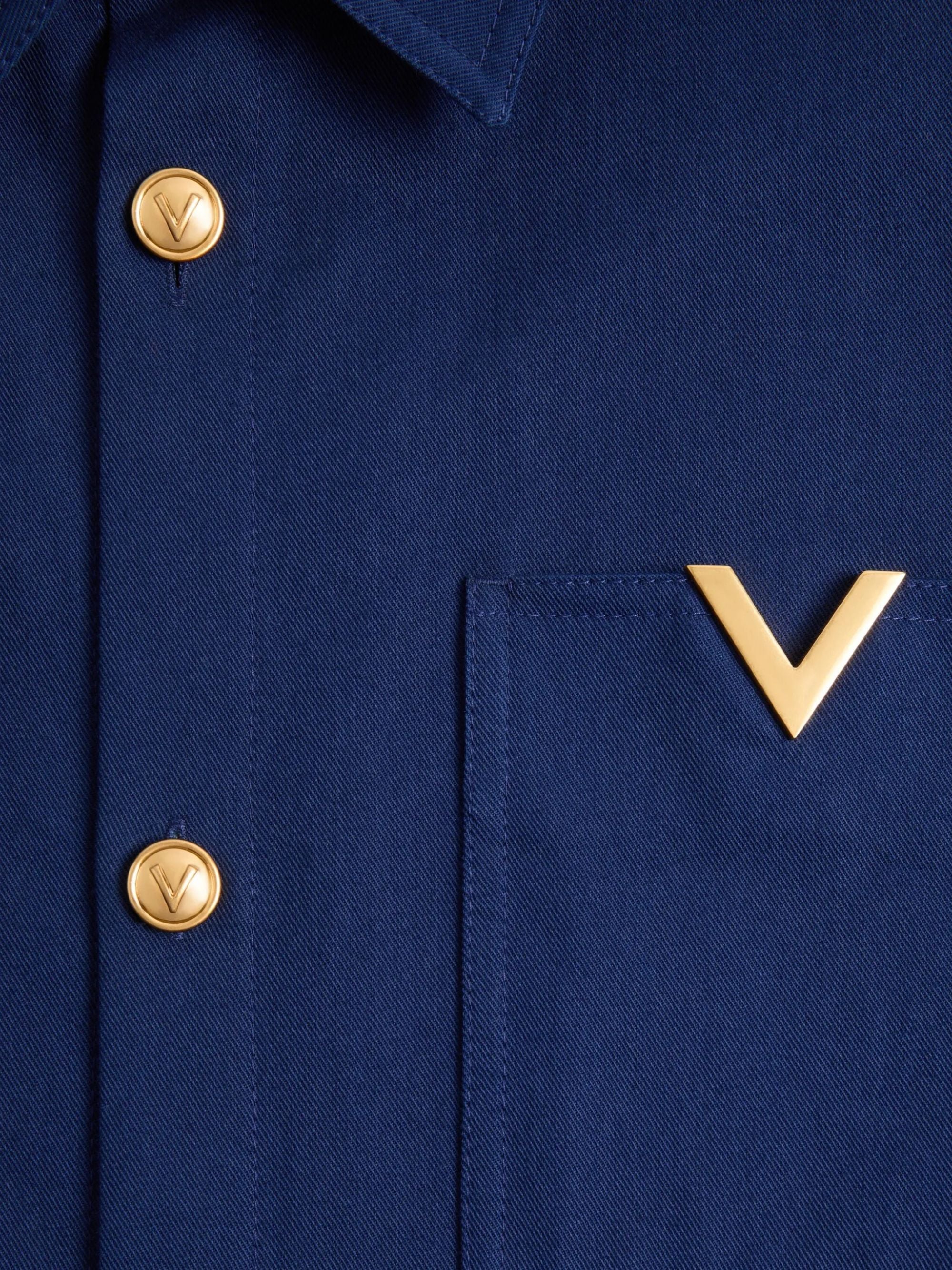 Valentino Cotton T-shirt with Vgold for Man - Image 7