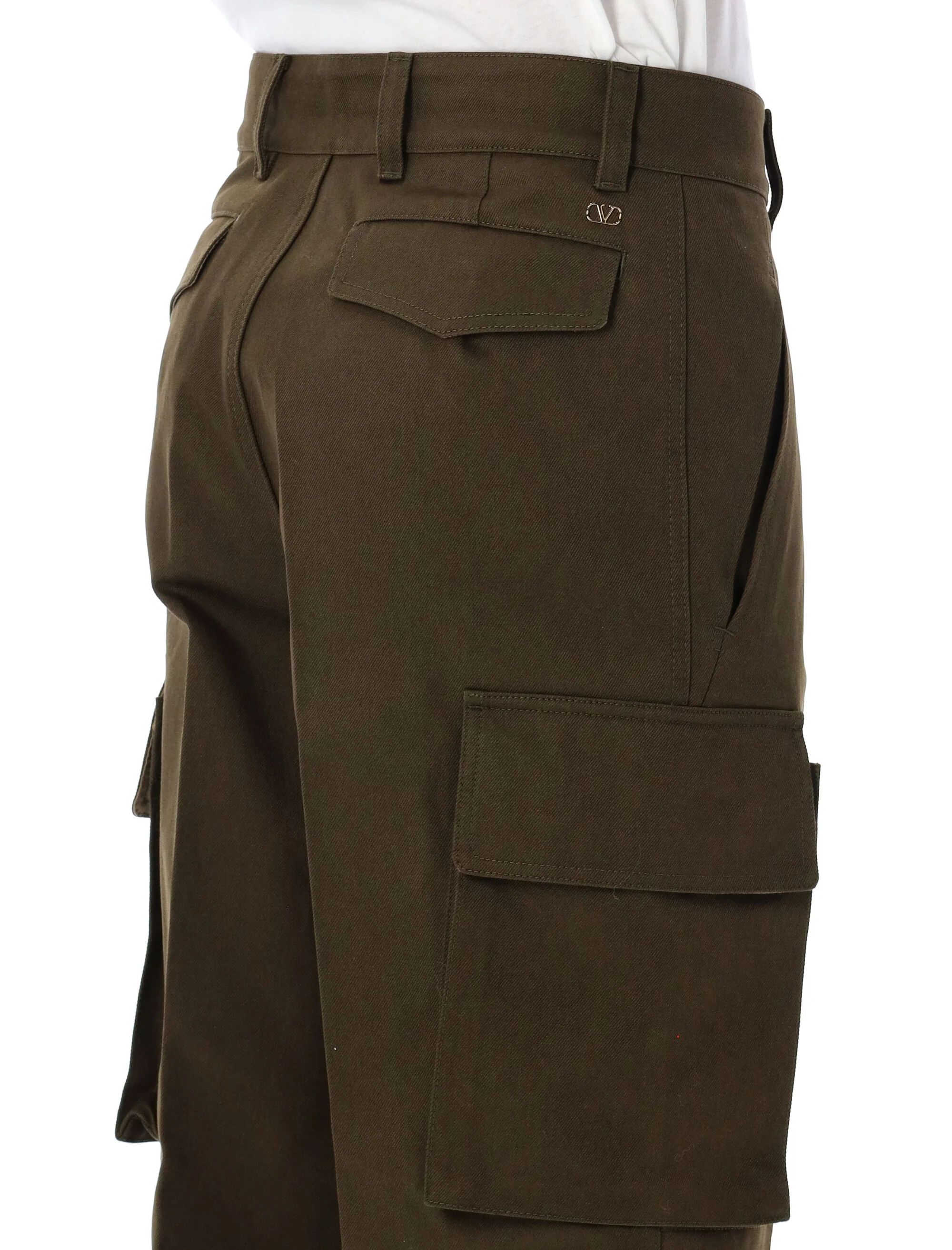 Valentino Garavani Cargo Pants in Cotton Gabardine - Image 3