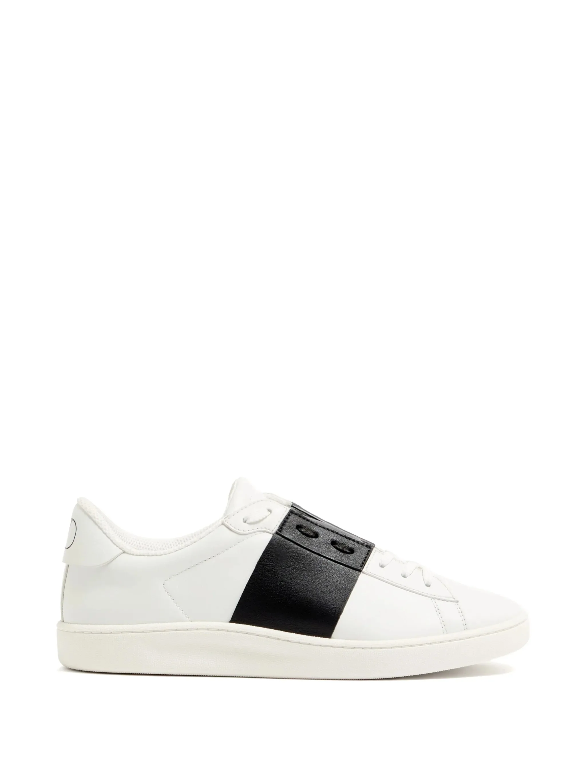 Valentino Garavani Contrasting Striped Leather Sneakers