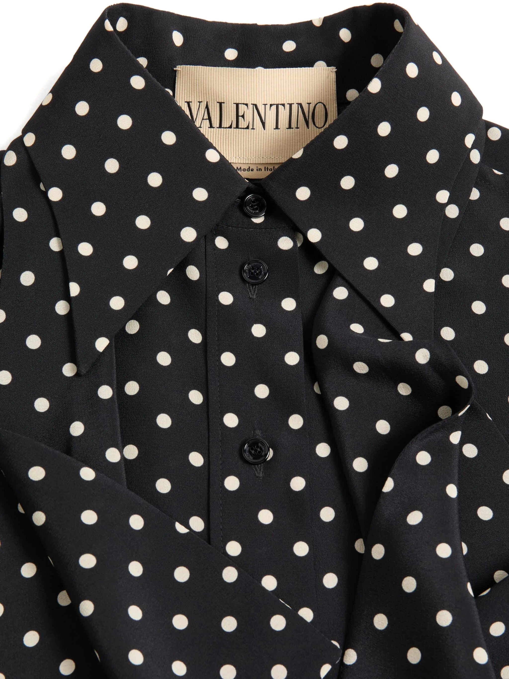 Valentino Garavani Front Button Closure Mini Neck Scarf - Size 40 - Image 5