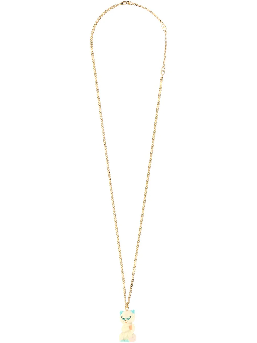 VALENTINO GARAVANI Le Chat de la Maison Necklace in Nylon and Metal - Man - Image 3