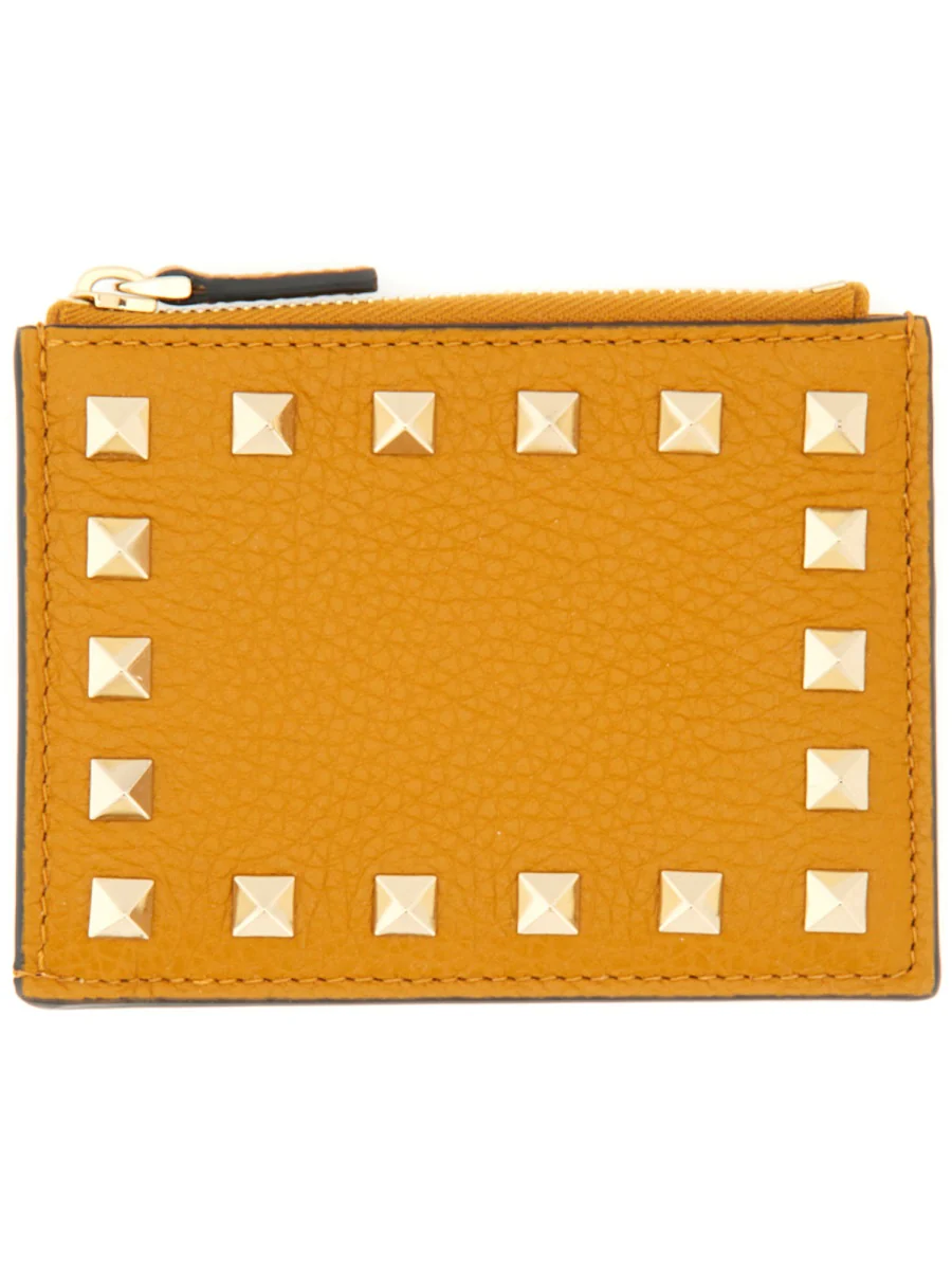 VALENTINO GARAVANI Leather "Rockstud" Wallet - Image 4