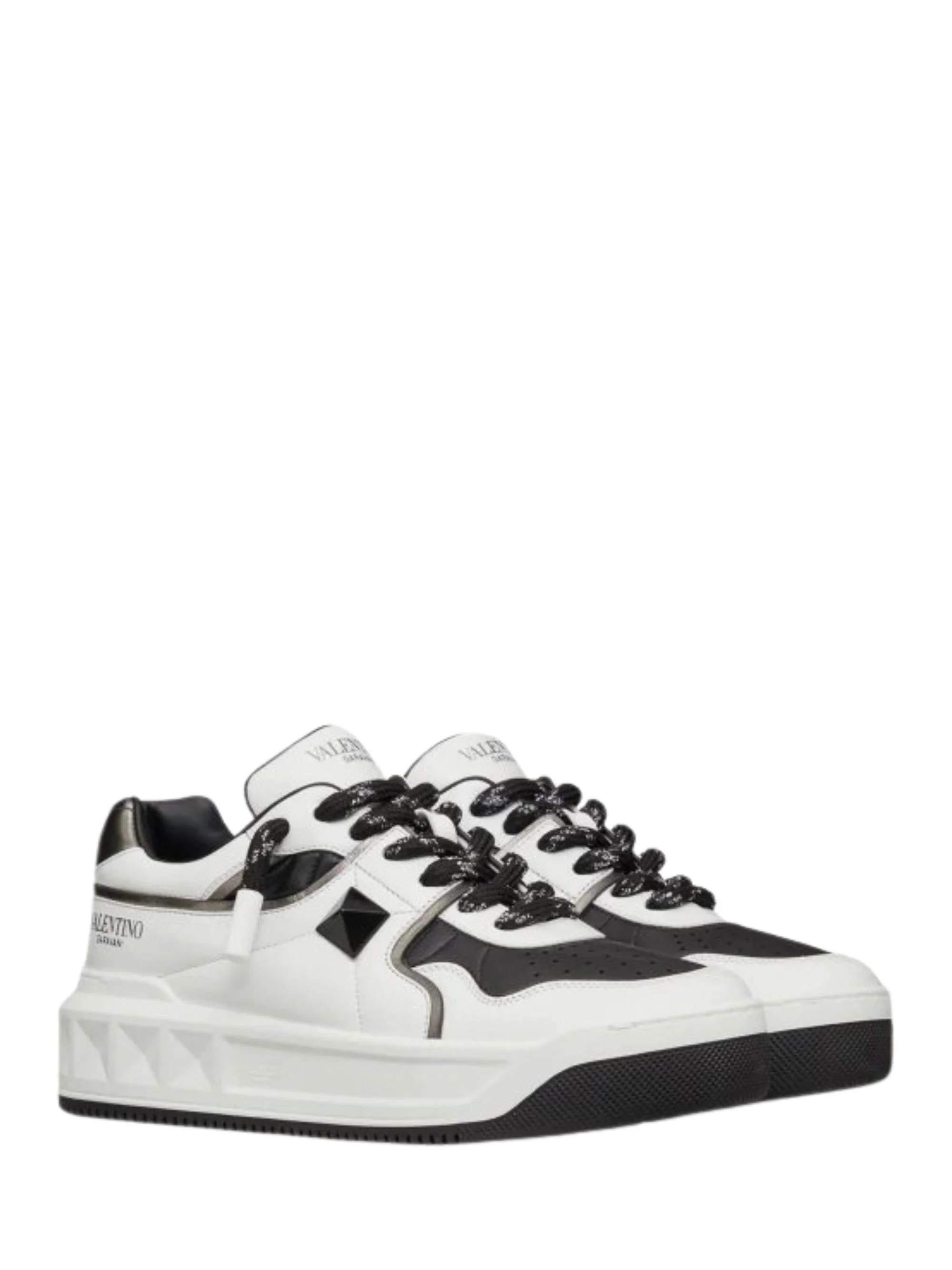 Valentino Garavani One Stud XL Leather Sneakers - Image 2