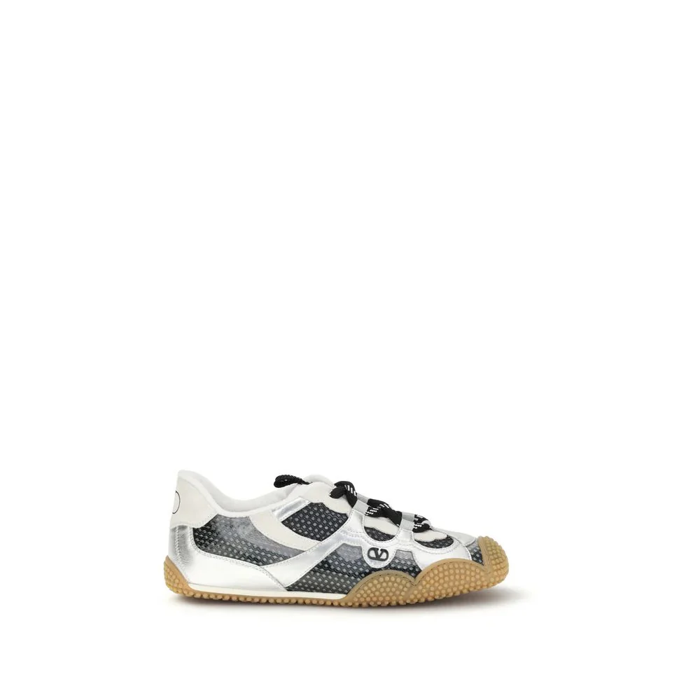 Valentino Garavani Signature Logo Rubber Sneakers with Custom Sole