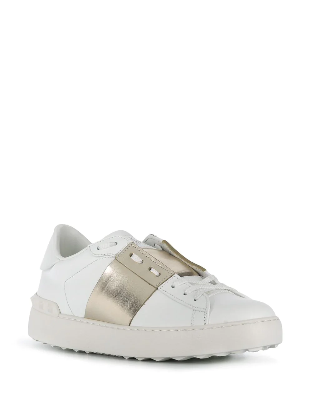 Valentino Garavani Stylish Contrast Leather Sneakers - Image 2