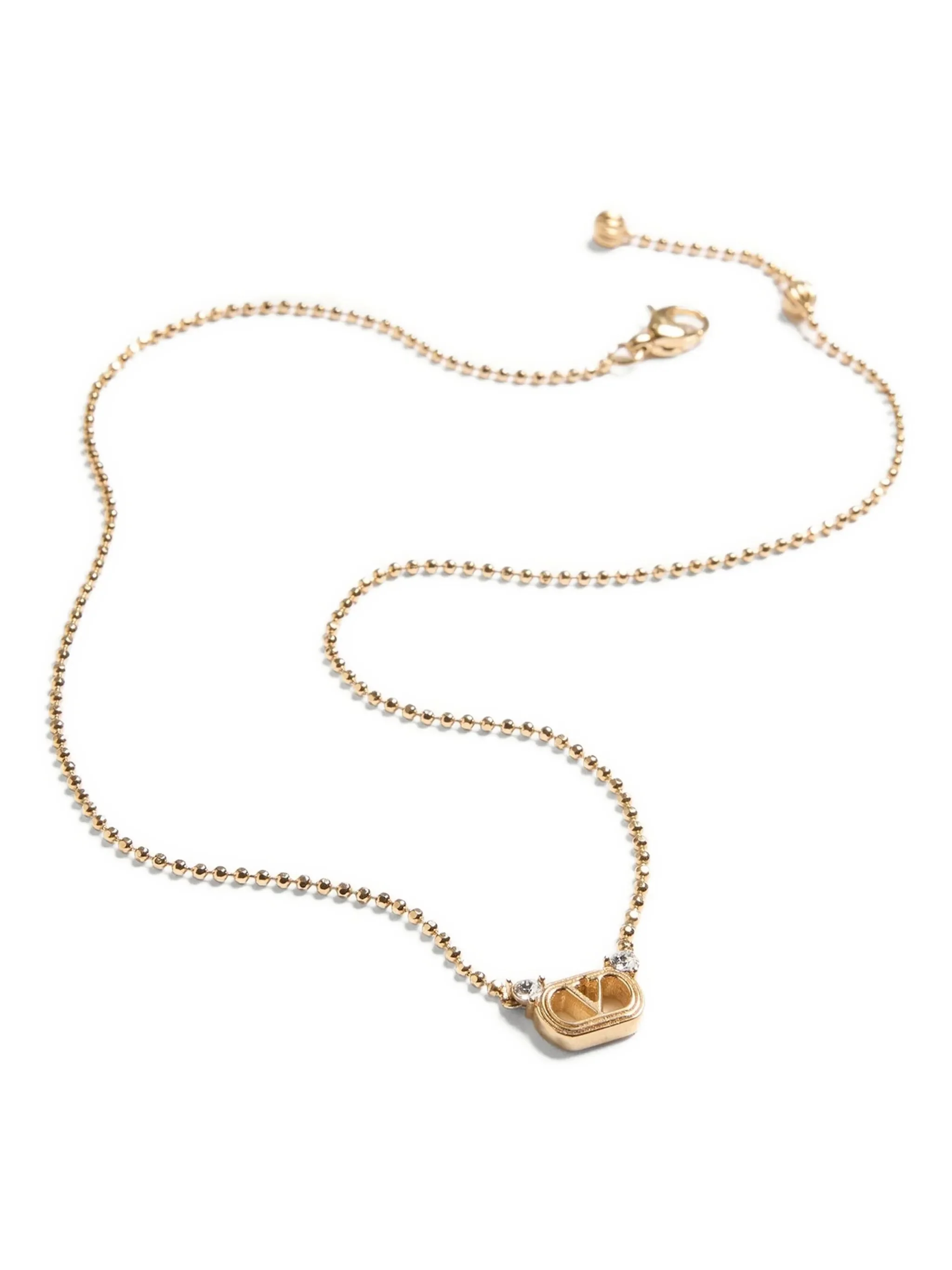 Valentino Garavani Swarovski Crystal-Embellished Adjustable Necklace (14.6 to 15.7 in) - Image 3