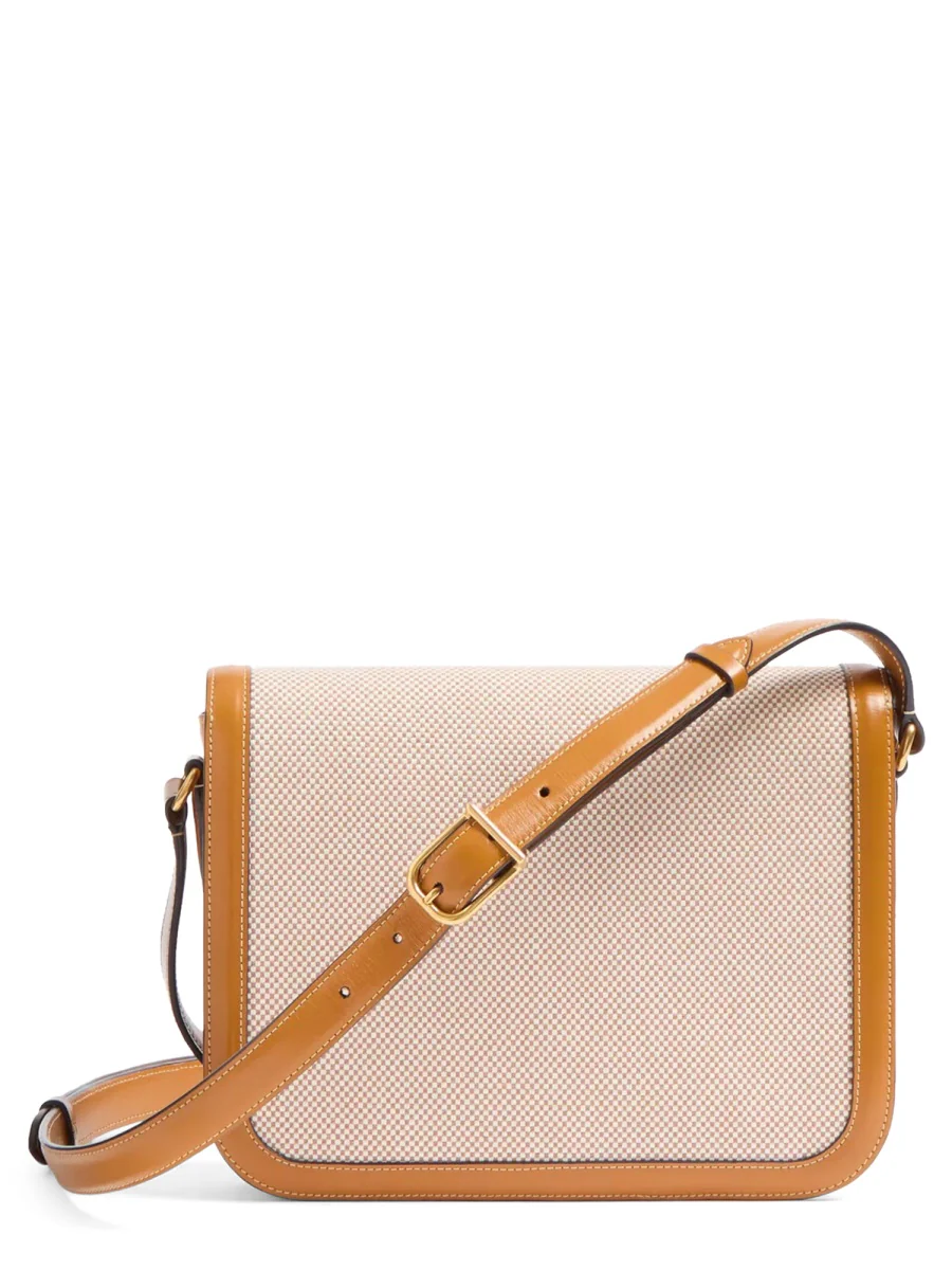 VALENTINO GARAVANI Two-tone Canvas and Leather 9TO5 Shoulder Bag - Image 4