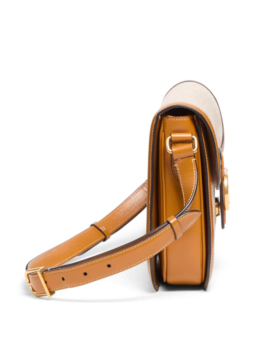 VALENTINO GARAVANI Two-tone Canvas and Leather 9TO5 Shoulder Bag - Image 5
