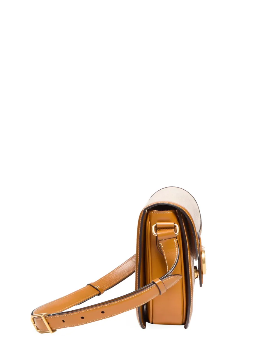 VALENTINO GARAVANI Two-tone Canvas and Leather 9TO5 Shoulder Bag - Image 7