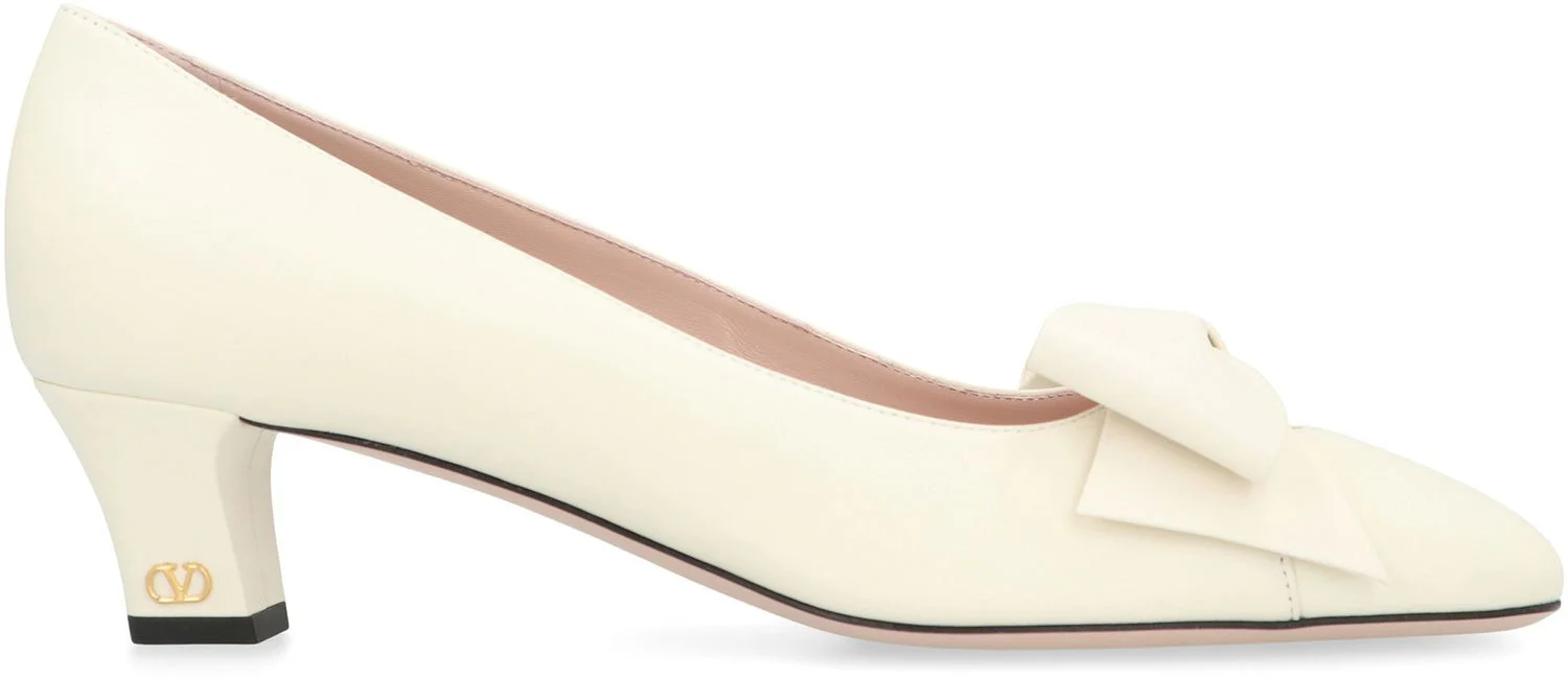 Valentino Garavani VALENTINO Bowow Pumps in Kidskin 45mm for Woman - Image 3