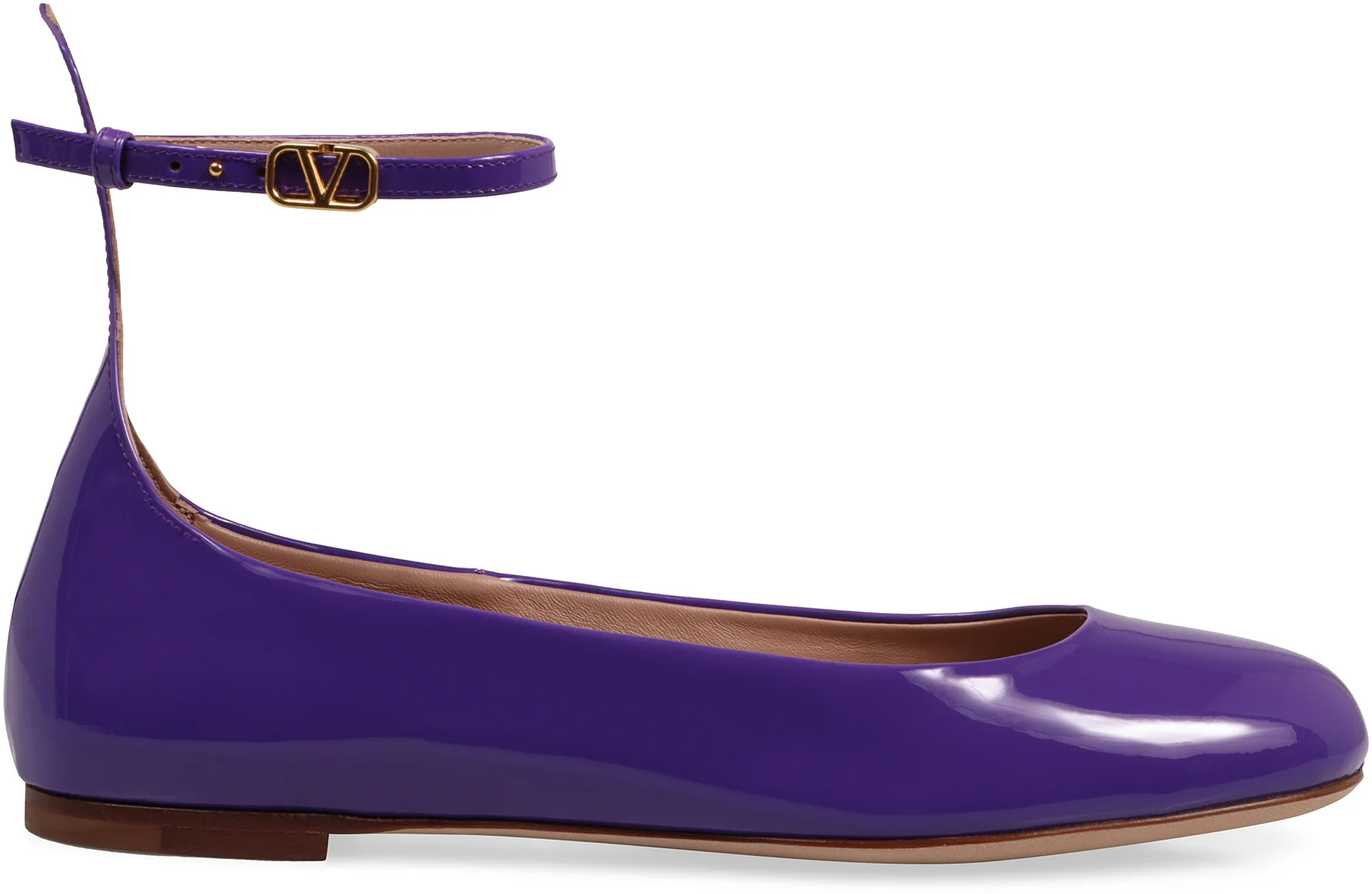 Valentino Garavani VALENTINO Tan-Go Patent-leather Ballet Flats - Image 6