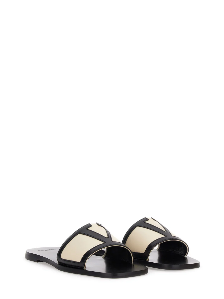 VALENTINO GARAVANI Viva Superstar Appliquéd Leather Slides - Image 7