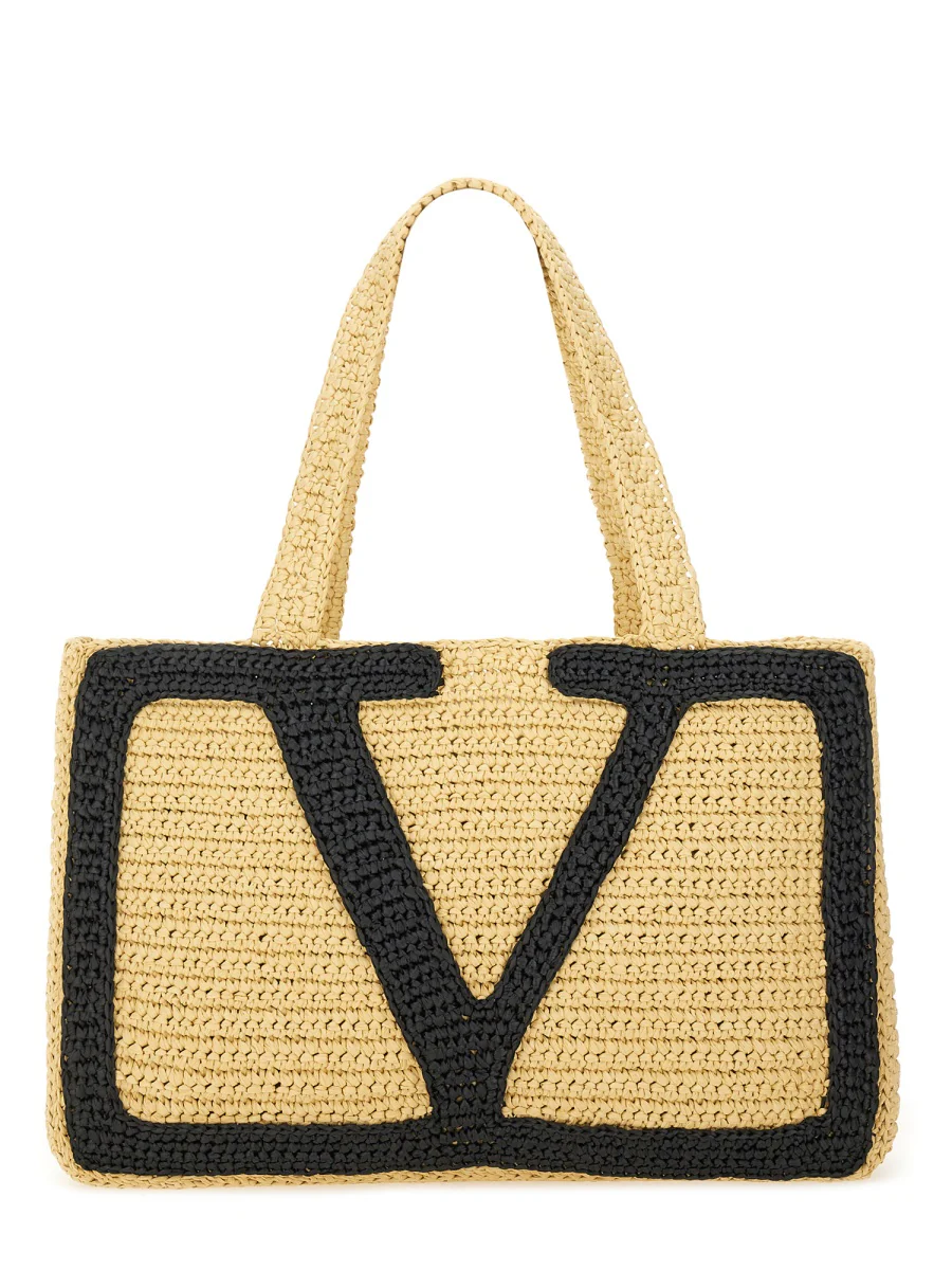 VALENTINO GARAVANI Viva Superstar Large Raffia Shopping Bag - Woman - Image 4