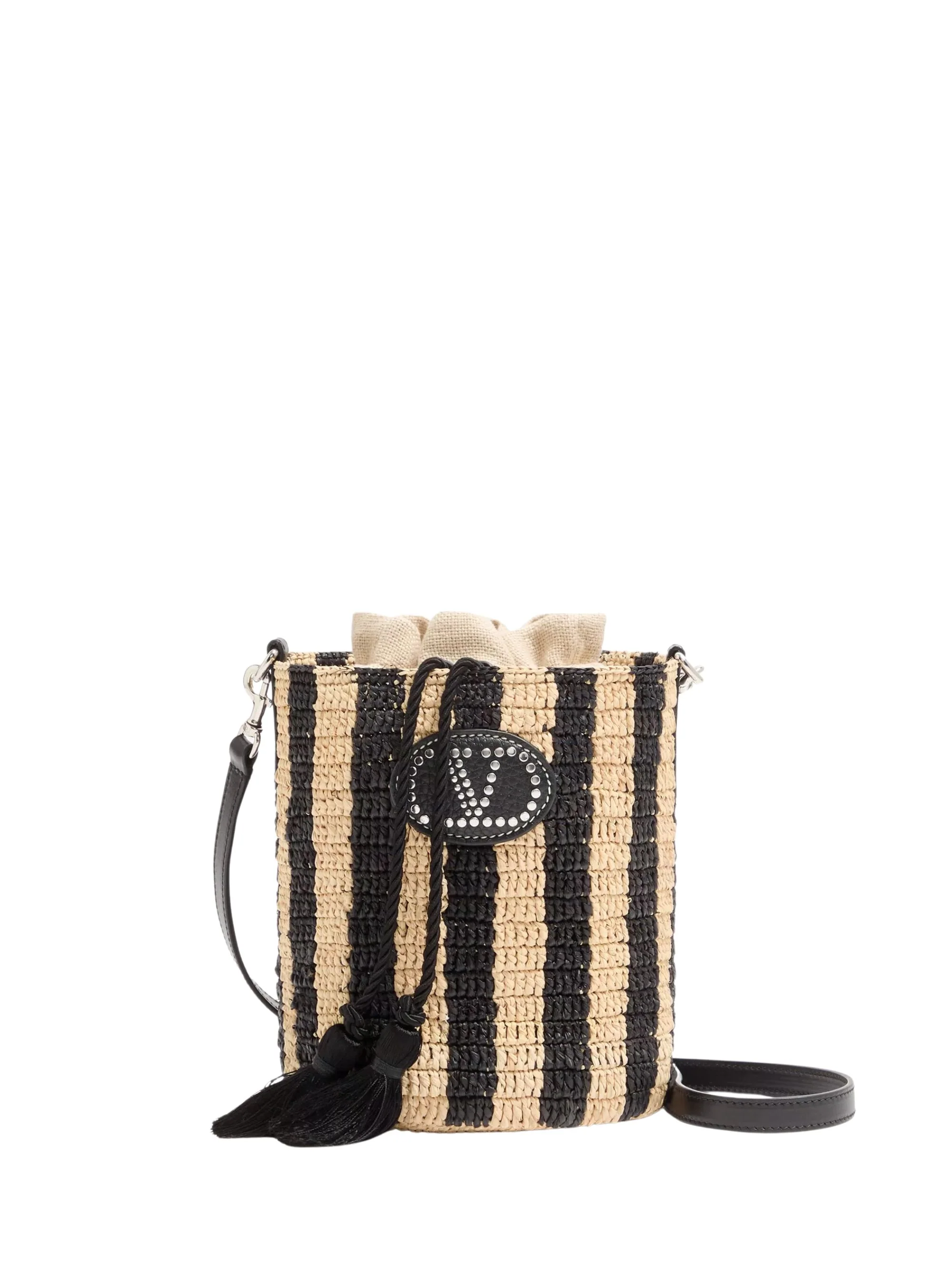 Valentino Garavani VLogo Mini Canvas Bucket Bag