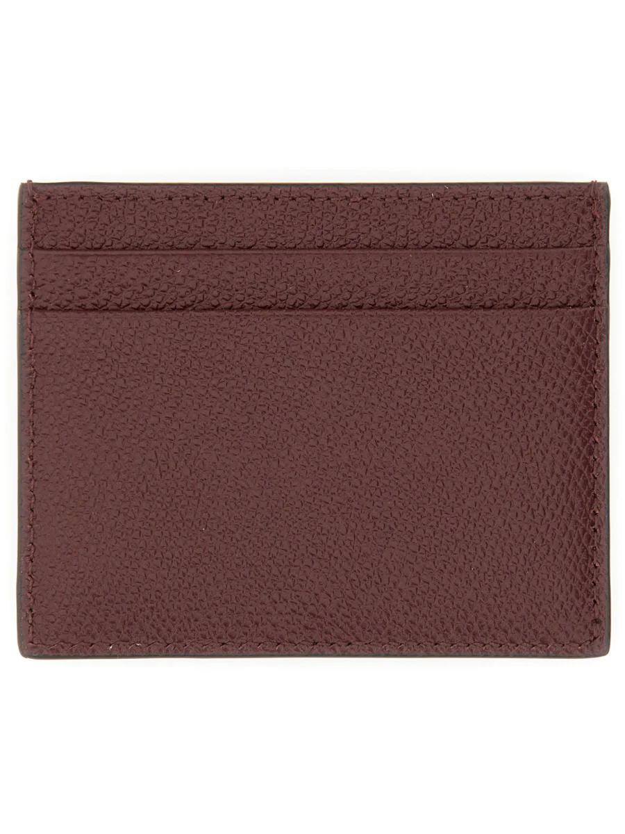 VALENTINO GARAVANI Vlogo Signature Grainy Calfskin Card Holder for Man - Image 2