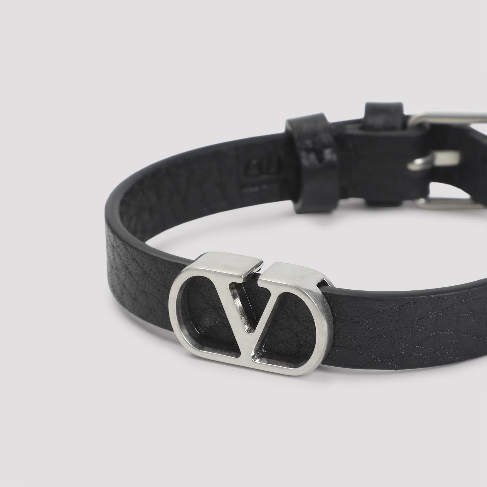 Valentino Garavani VLogo Signature Leather Bracelet - Image 5