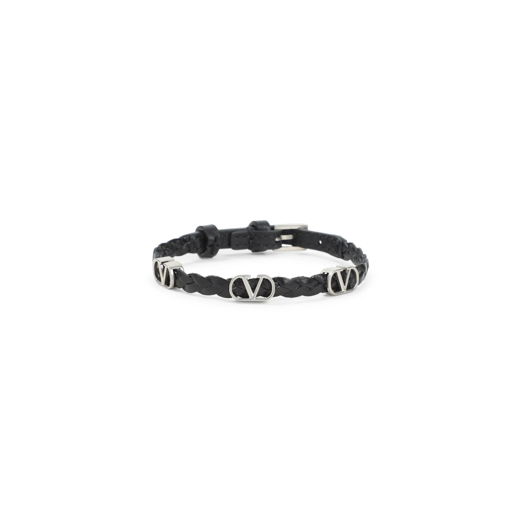 Valentino Garavani VLogo Signature Leather Bracelet - Image 2