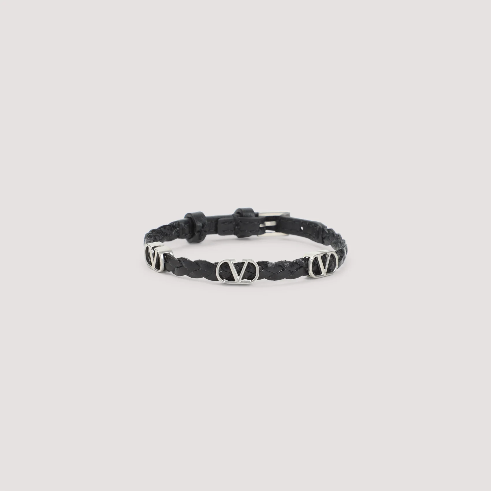 Valentino Garavani VLogo Signature Leather Bracelet - Image 3