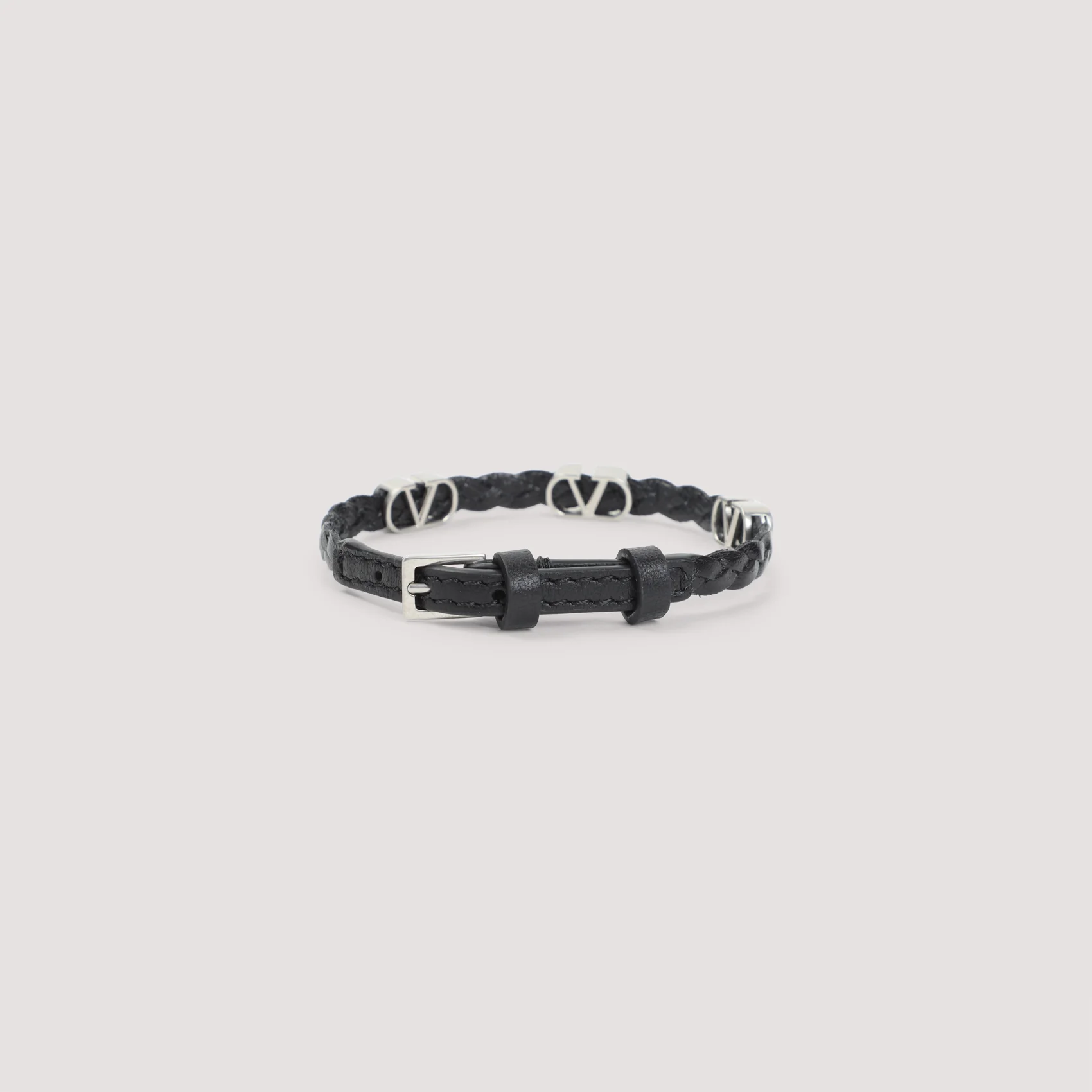 Valentino Garavani VLogo Signature Leather Bracelet - Image 4