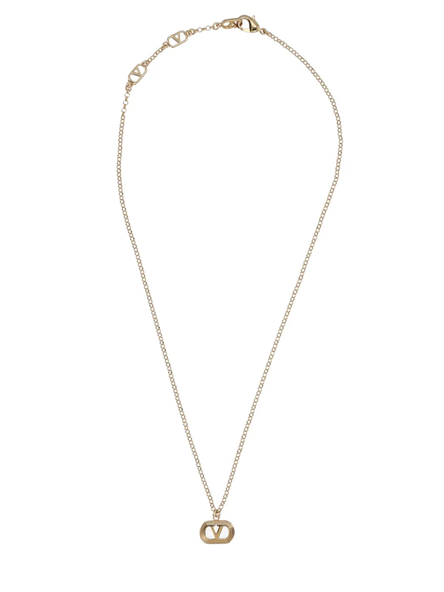 VALENTINO GARAVANI Vlogo Signature Metal Necklace