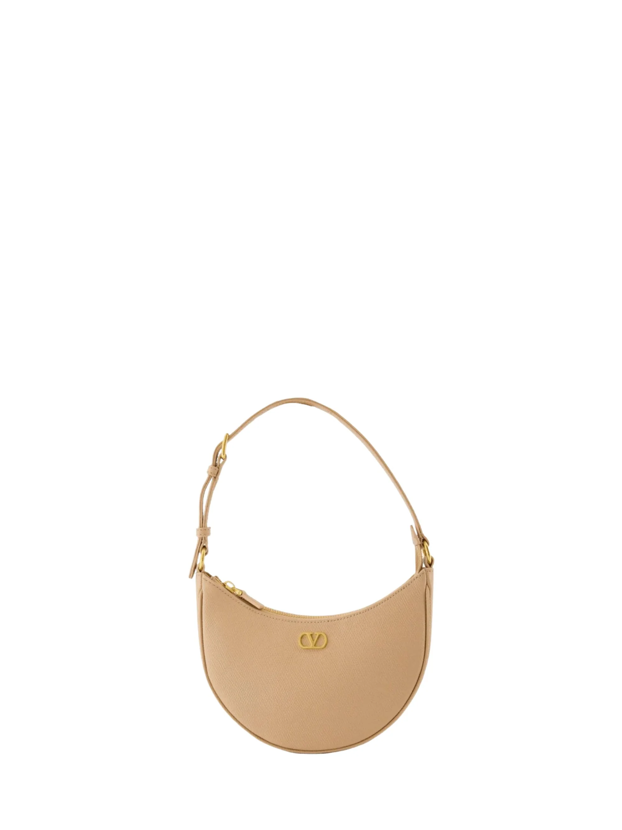 VALENTINO GARAVANI Vlogo Signature Mini Hobo Bag in Grainy Calfskin - Image 4