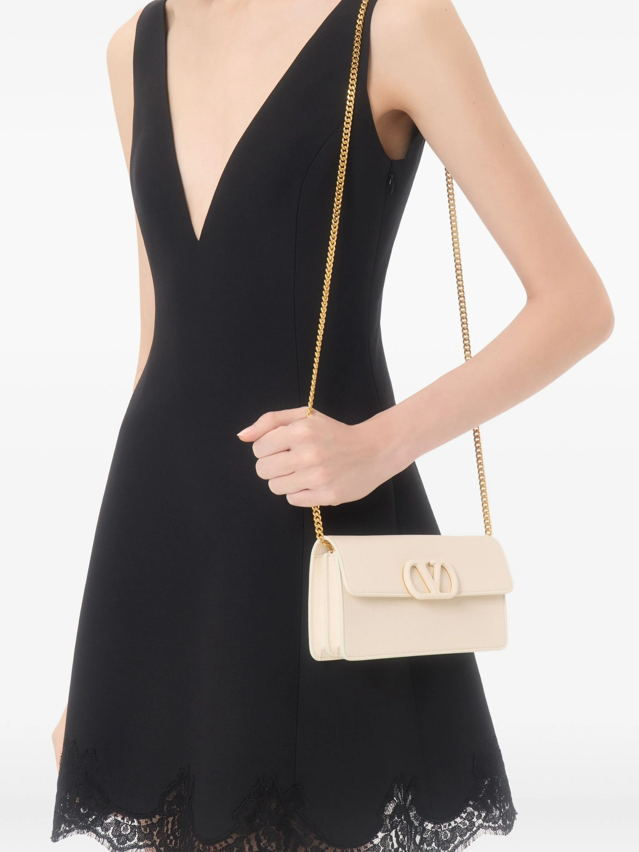 Valentino Vlogo Signature Mini Wallet with Chain - Image 5
