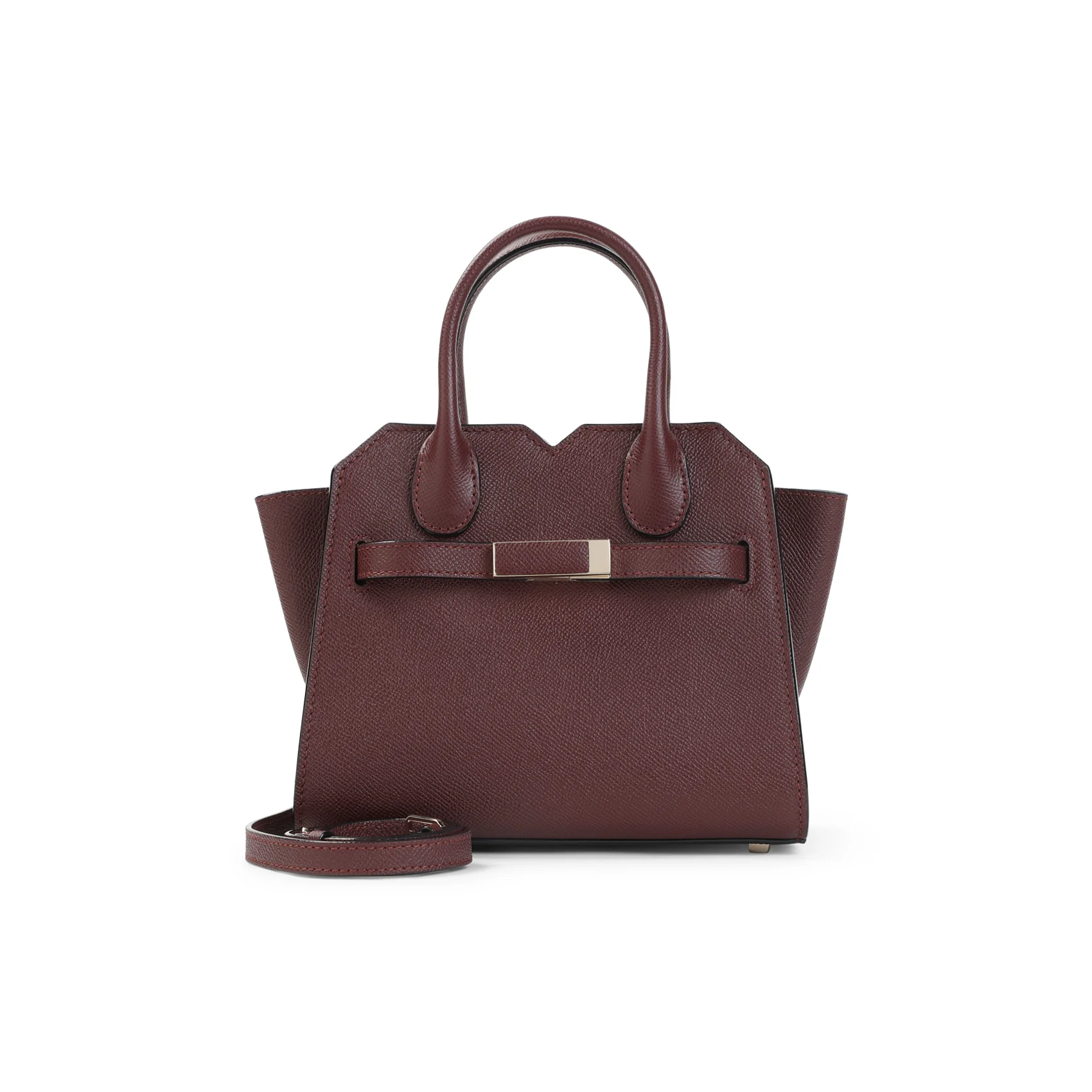 Valextra Mini Leather Handbag - 21cm x 17cm x 11.5cm - Image 2