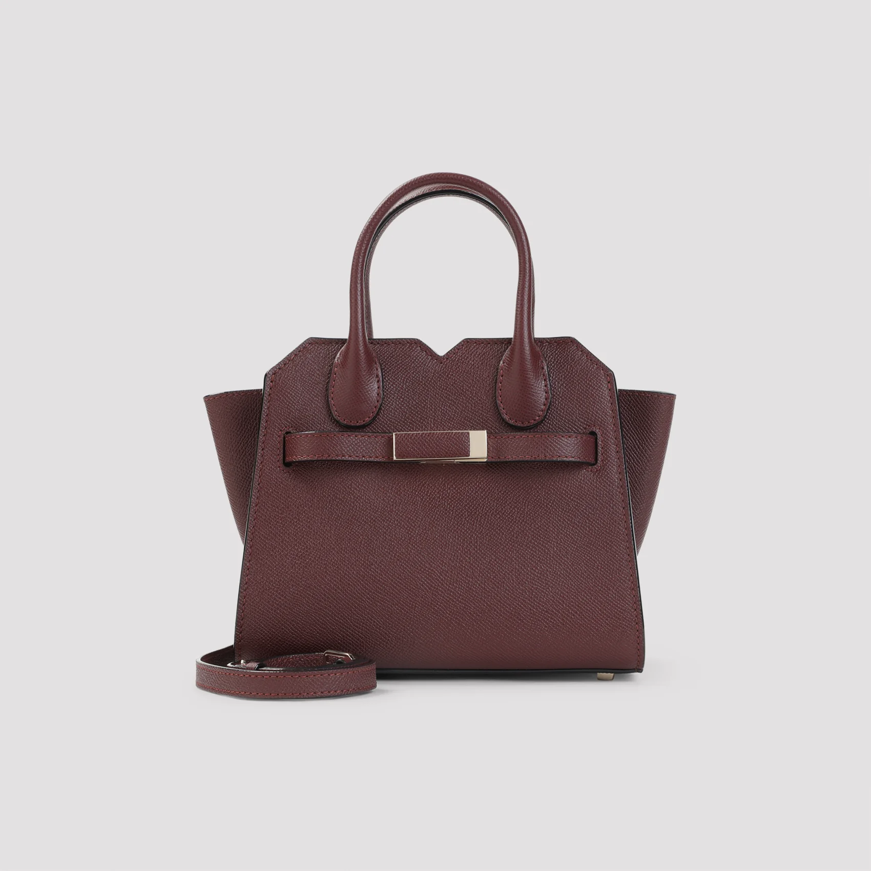 Valextra Mini Leather Handbag - 21cm x 17cm x 11.5cm - Image 3