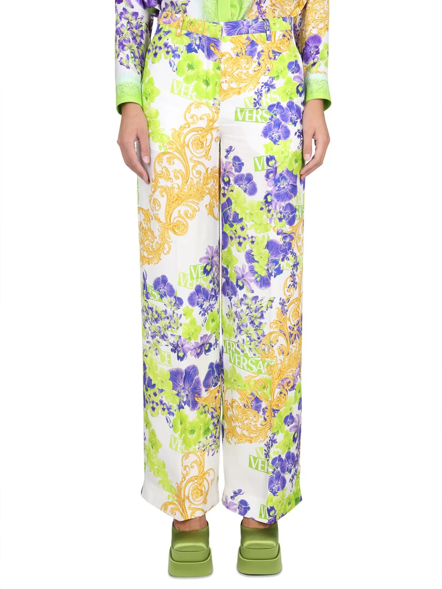 VERSACE Baroque-print Trousers