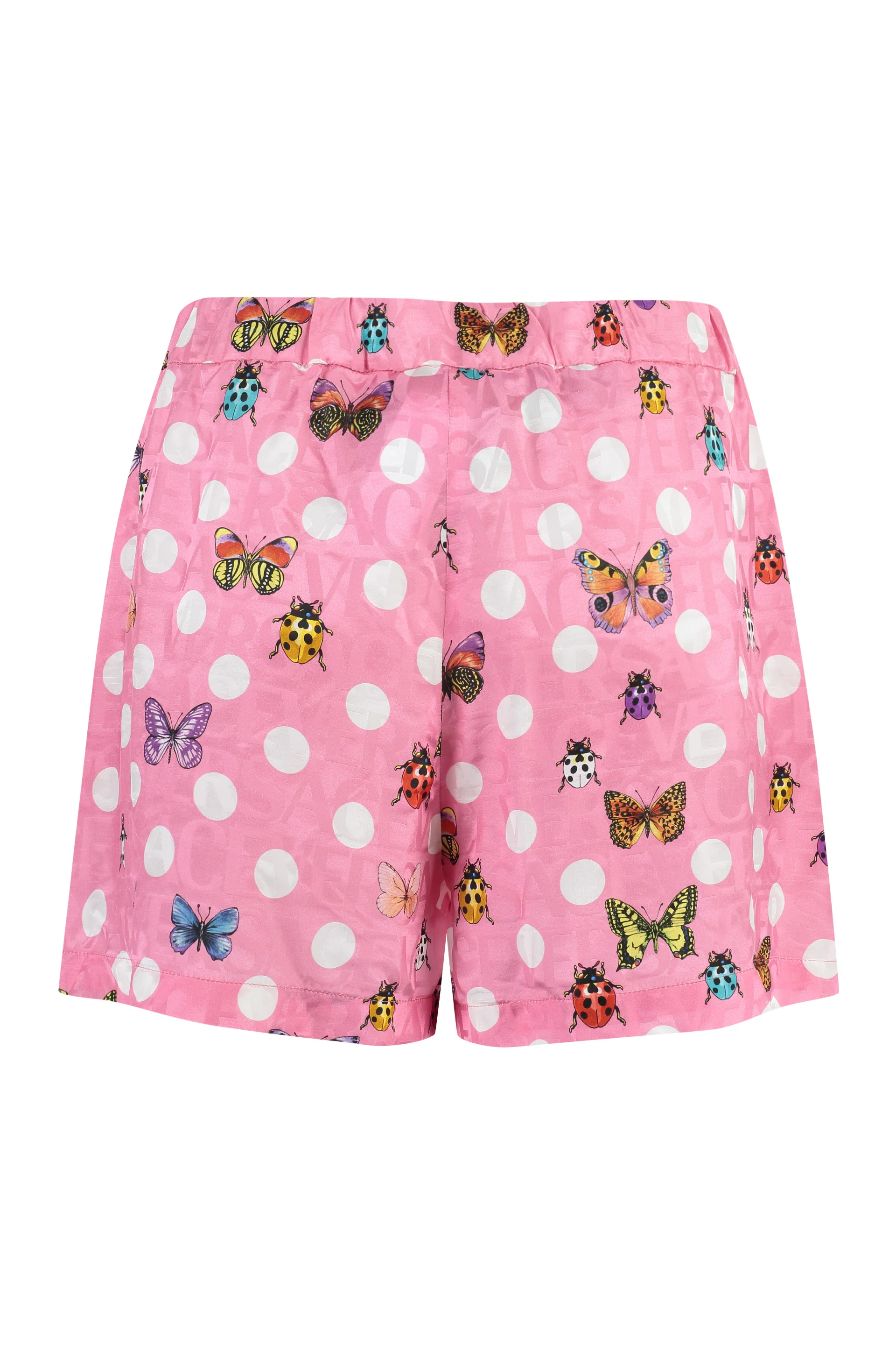 VERSACE Butterflies-print Silk-blend Shorts - Image 2