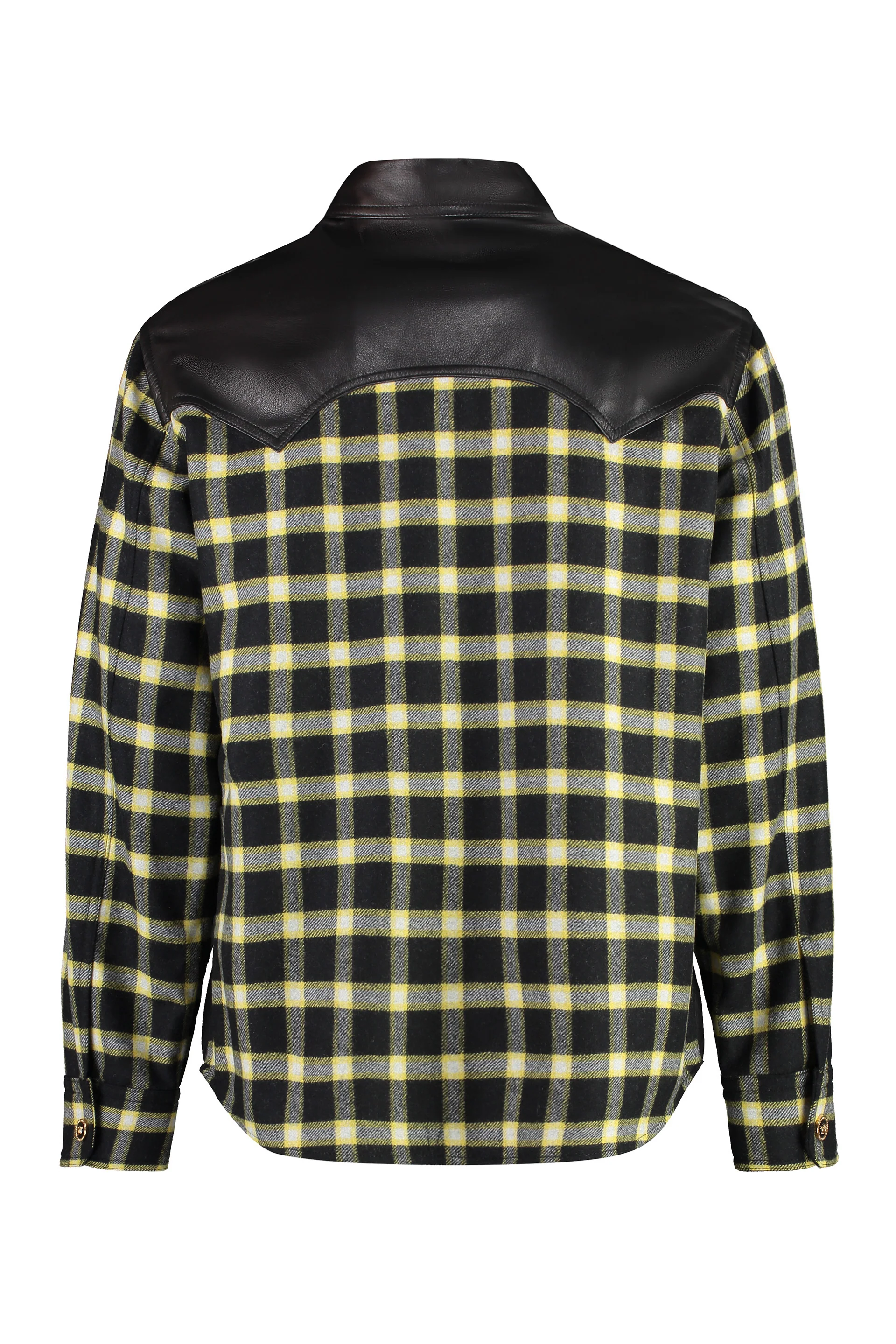VERSACE Checked-panel Shirt Jacket - Image 2
