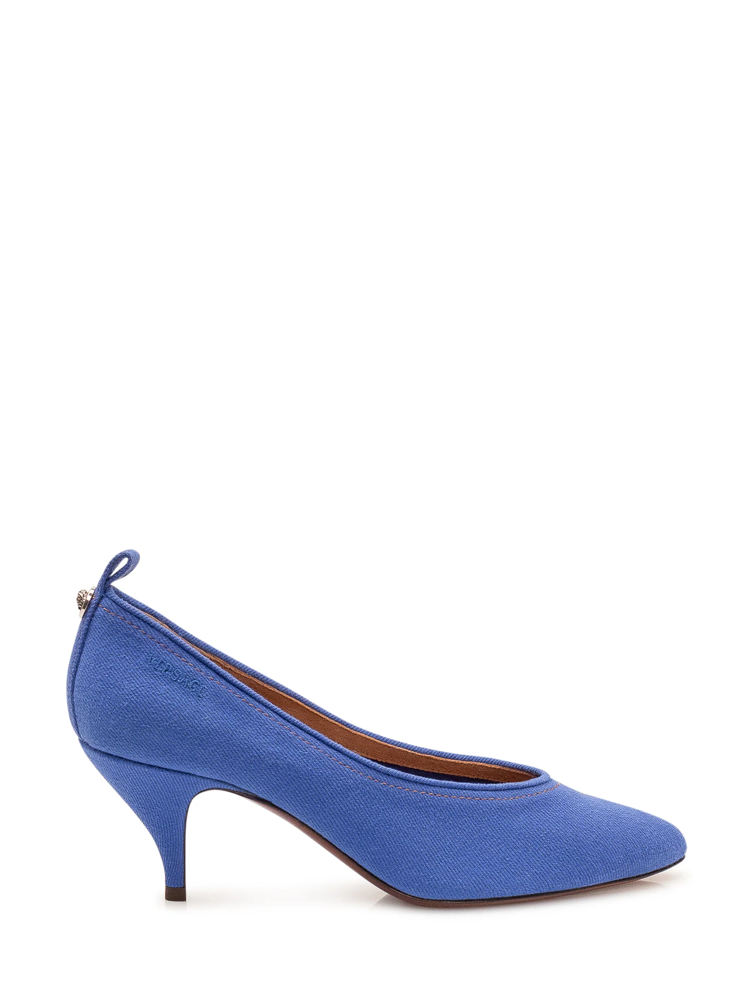 Versace Chic Medium Heeled Pointed Toe Pumps