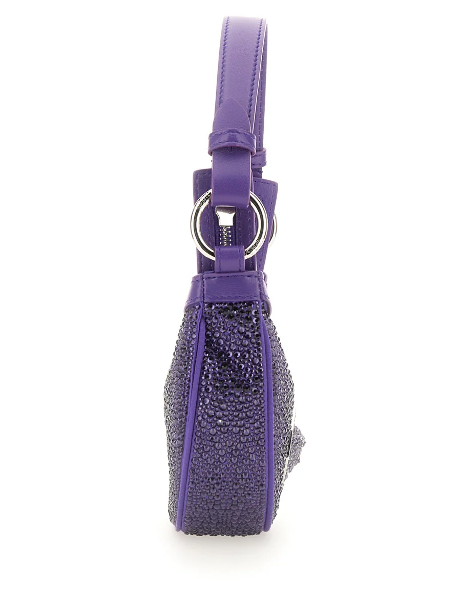 VERSACE Crystal Repeat Mini Hobo Bag for Women - Image 3