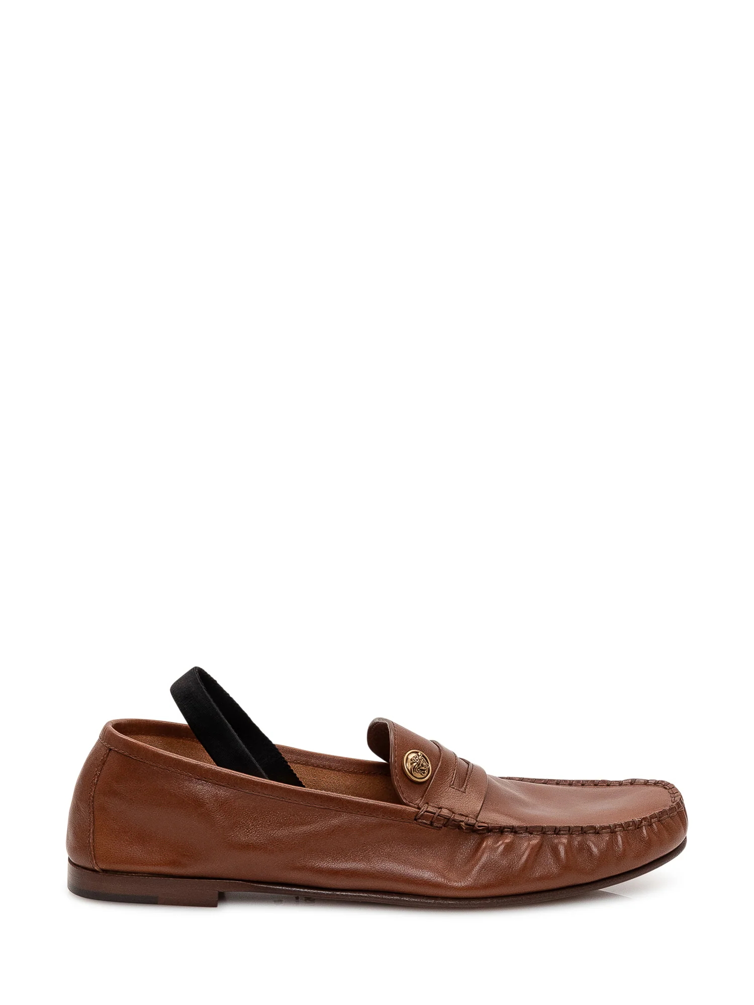 Versace Elegant Leather Loafers