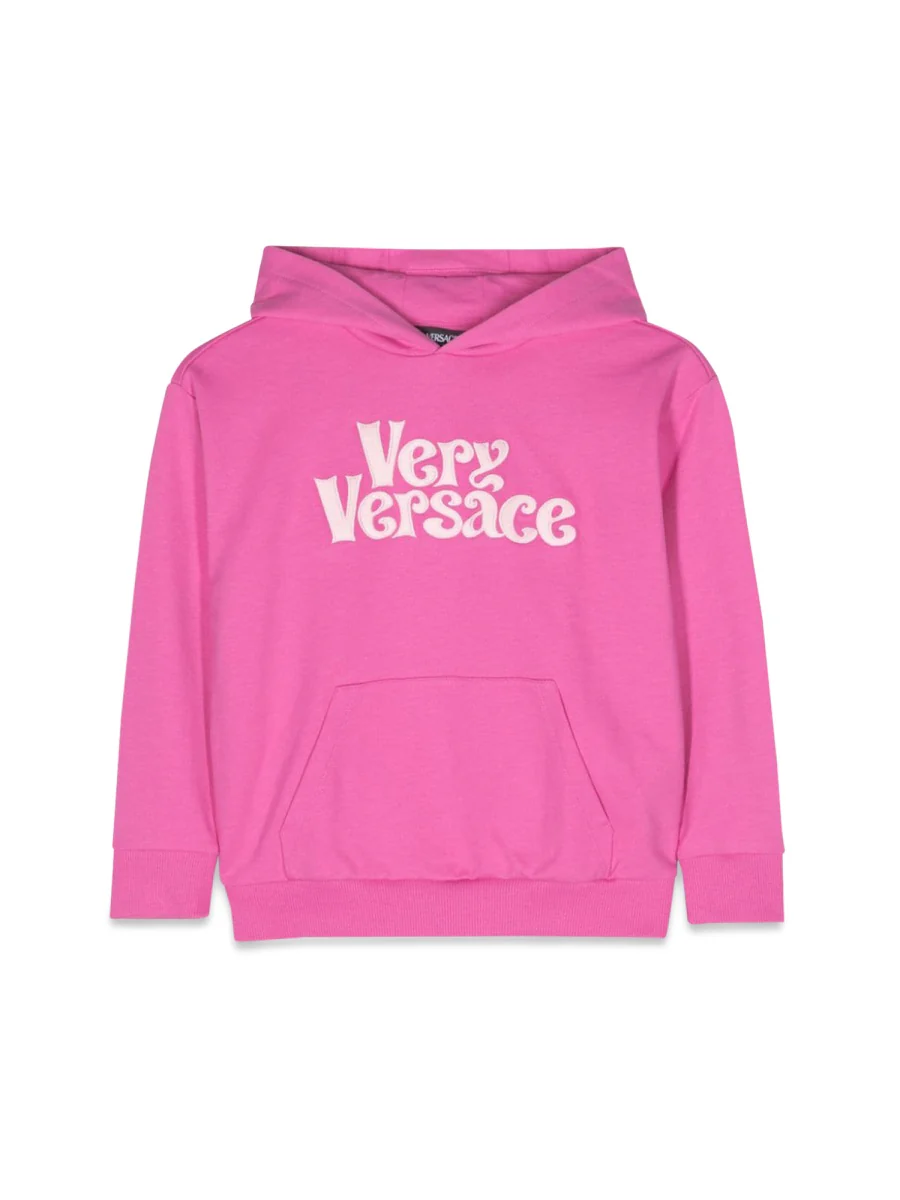 Versace Embroidered Fleece Mini Sweatshirt for Girls