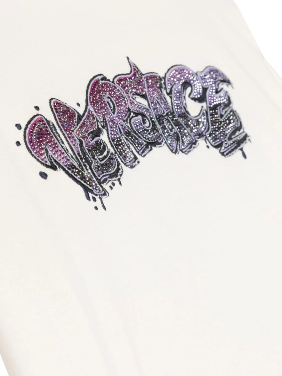VERSACE Embroidered Logo Kids Hoodie - Image 3
