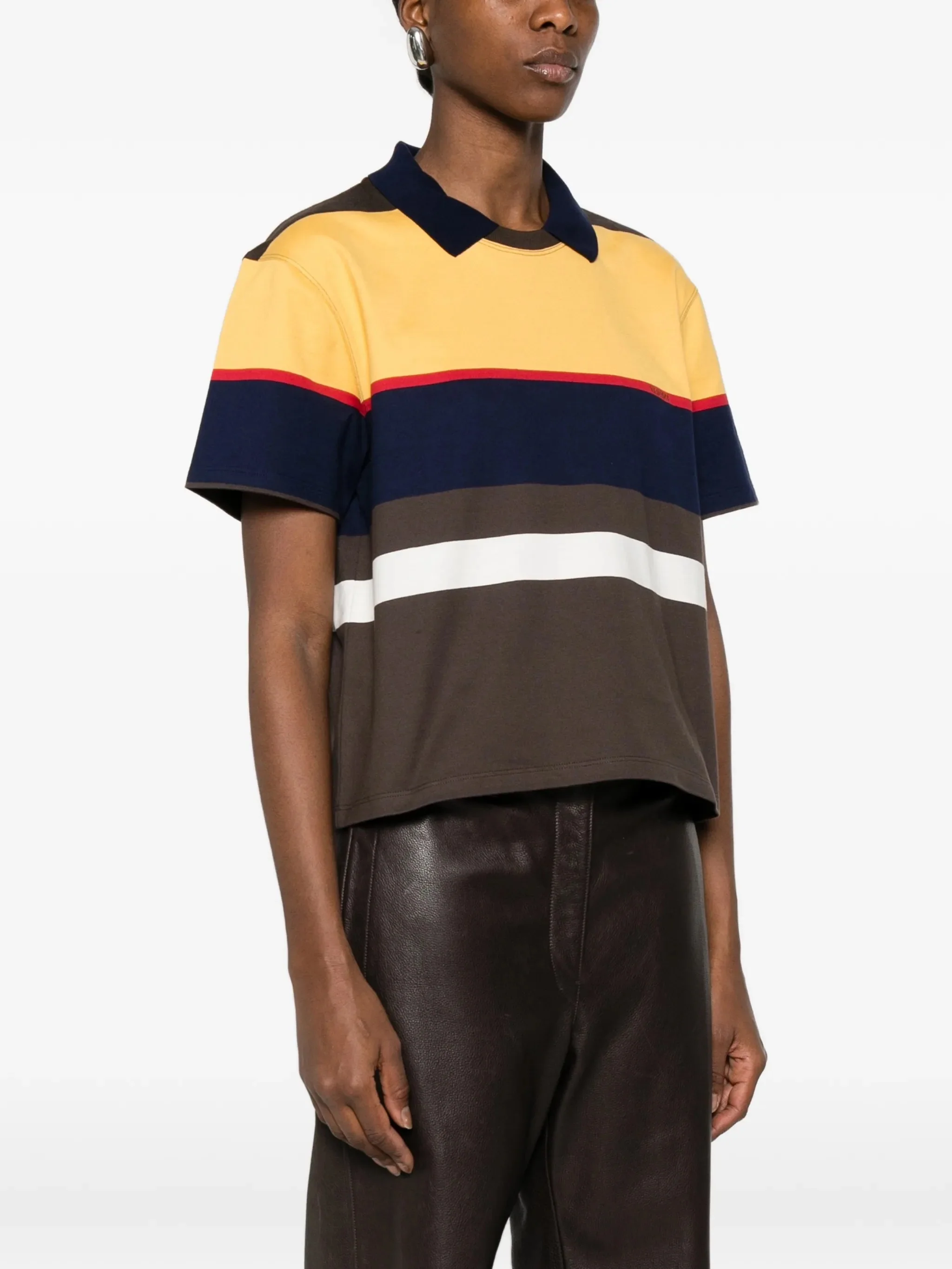 Versace Embroidered Logo T-Shirt with Short Sleeves - Size 38 - Image 3