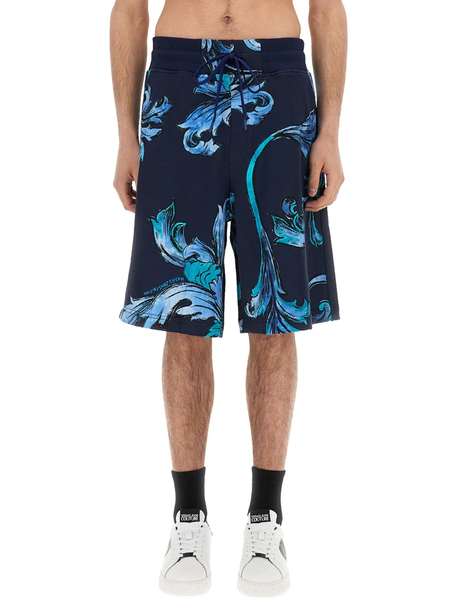 Versace Jeans Couture Baroque Outline Sports Shorts - Image 5