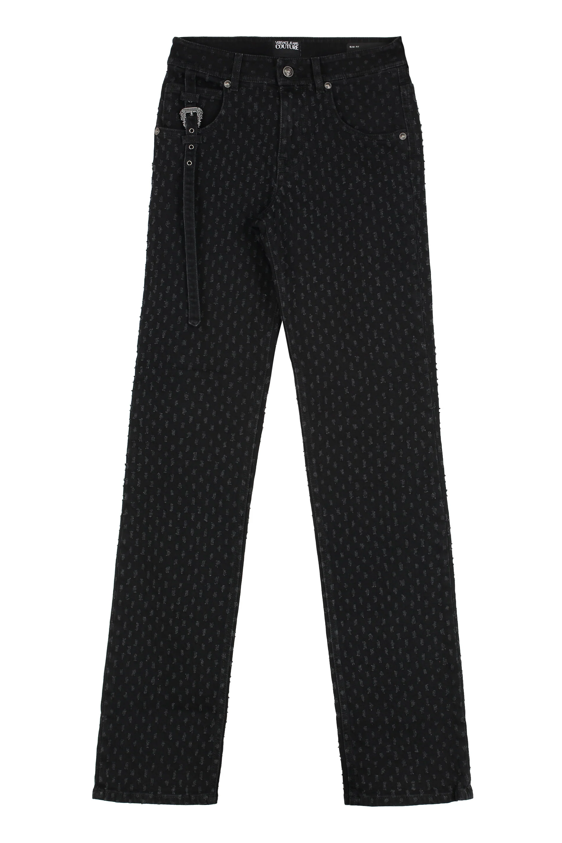 Versace Jeans Couture High-Rise Slim Fit Distressed Jeans for Women