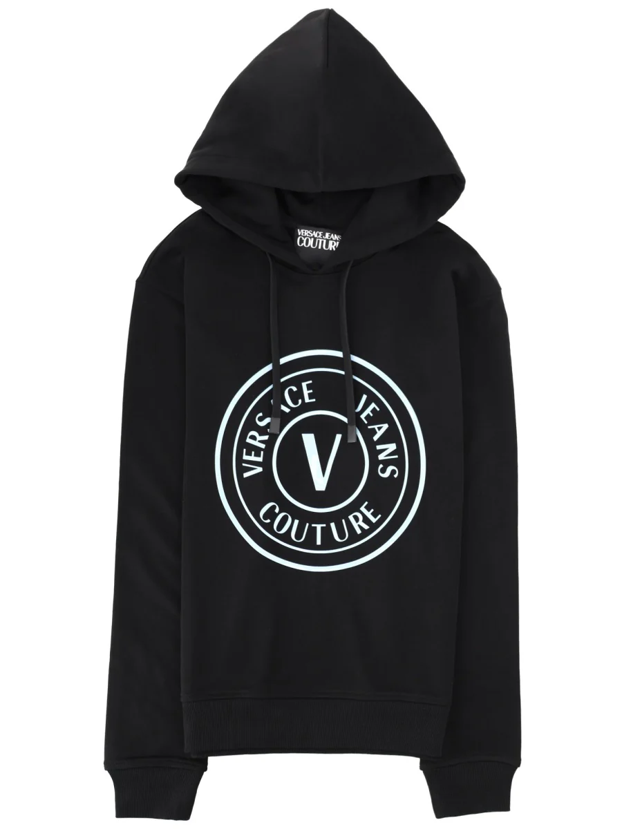 Versace Jeans Couture Logo-Embellished Sweatshirt with Hood for Men