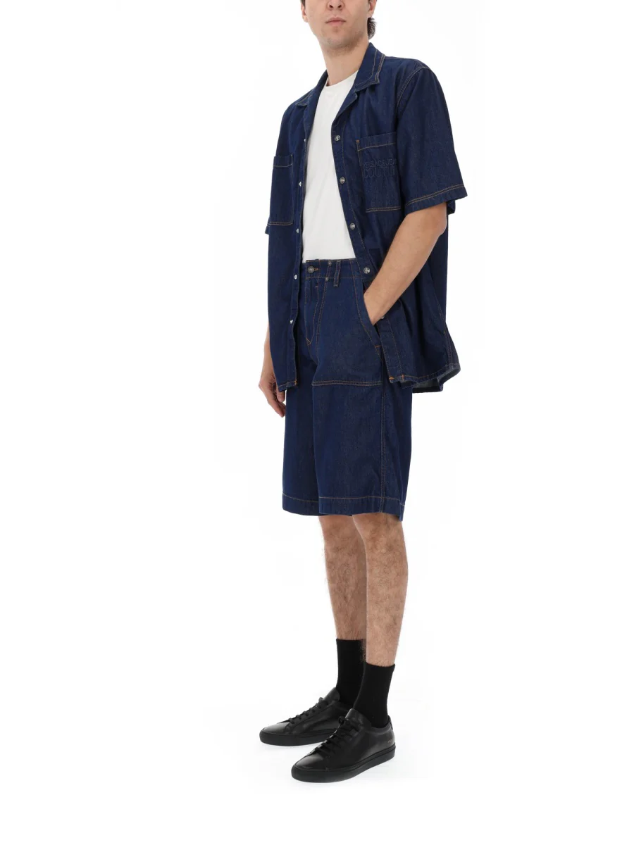 Versace Jeans Couture Men's Denim Shorts - Iconic Design - Image 3