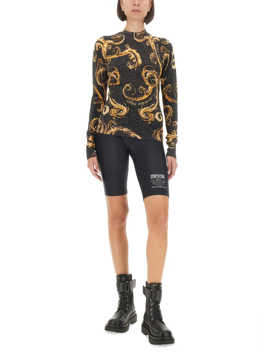 Versace Jeans Couture Slim Fit Lurex Knit T-Shirt - Image 2