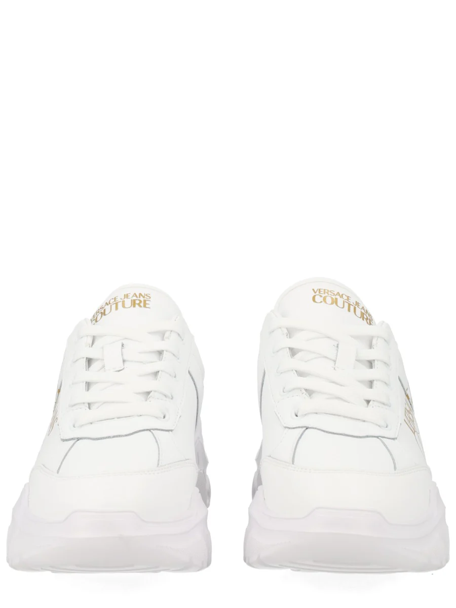 VERSACE JEANS COUTURE SNEAKER in PELLE CON LOGO