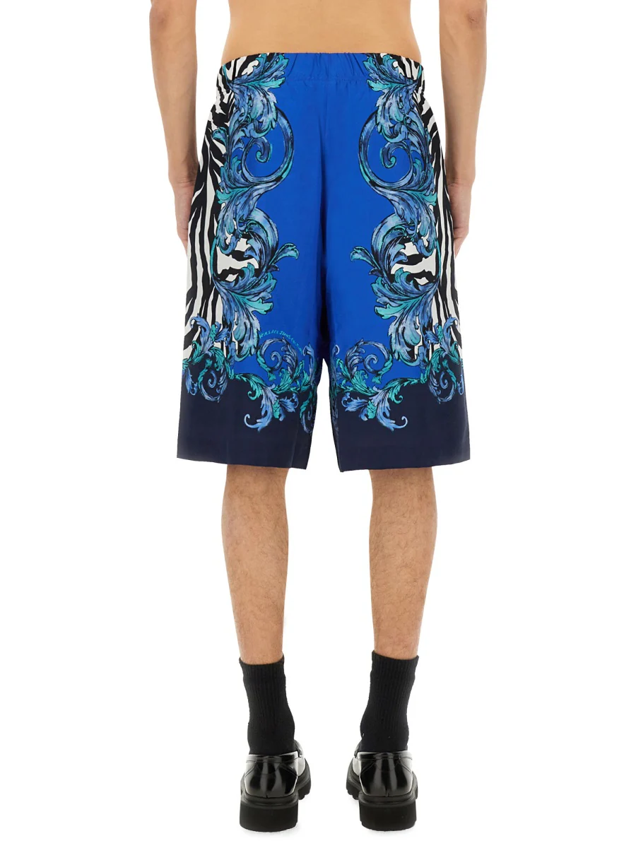 Versace Jeans Couture Viscose Mini Shorts for Summer Season - Image 3