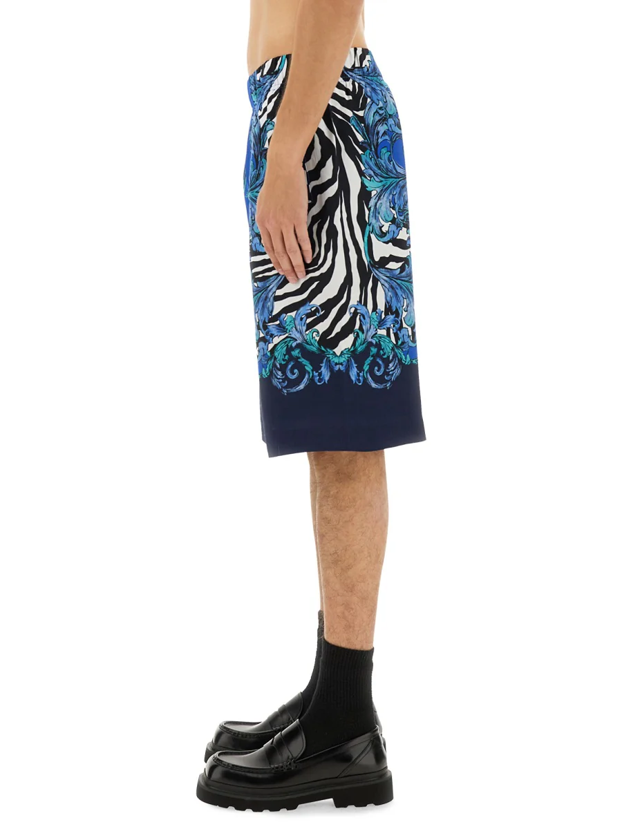 Versace Jeans Couture Viscose Mini Shorts for Summer Season - Image 4